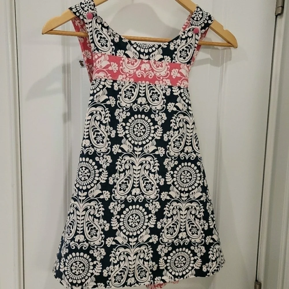 I Am Naturals Reversible Adj. Wrap Cotton Dress - Size Large 4-7 Years